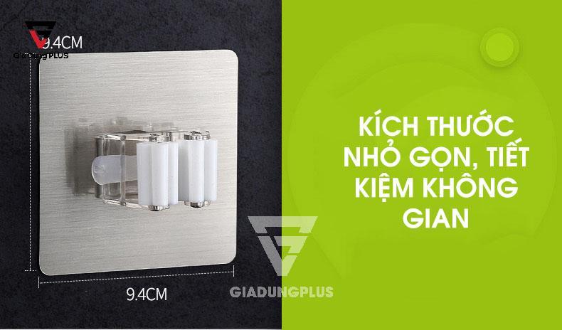 Giá Kẹp Chổi, Cây Lau Nhà Đa Năng Dán Tường | Không Cần Khoan Tường ShuangQuing | Kích thước của kẹp chổi