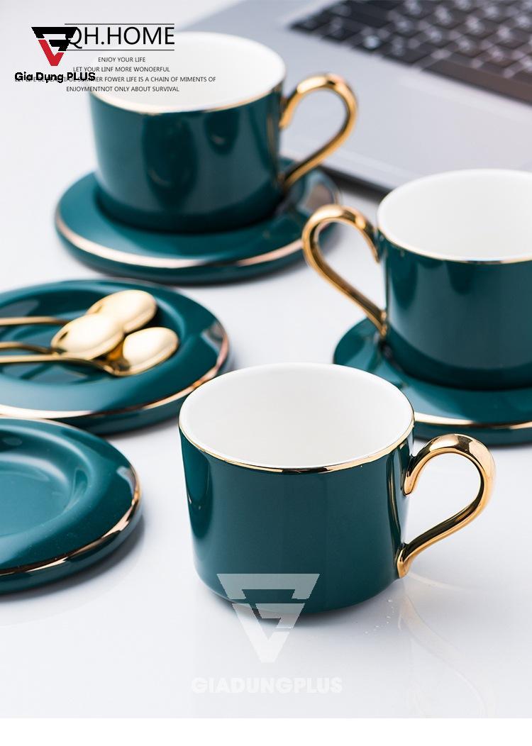 Bộ Ấm Trà Cao Cấp & Cực Đẹp Bằng Sứ - Màu Xanh Ngọc Lục Bảo Sang Trọng - Phong Cách Quý Tộc Bắc Âu | Phong cách Bắc Âu