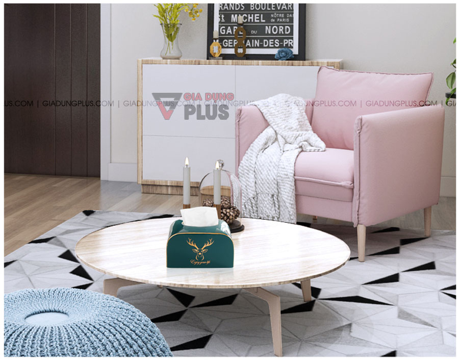 Hộp đựng giấy đặt bàn sứ xanh ngọc phong cách Bắc Âu | Sang trọng cho phòng khách, bàn ăn chỉ với hộp giấy tiện lợi