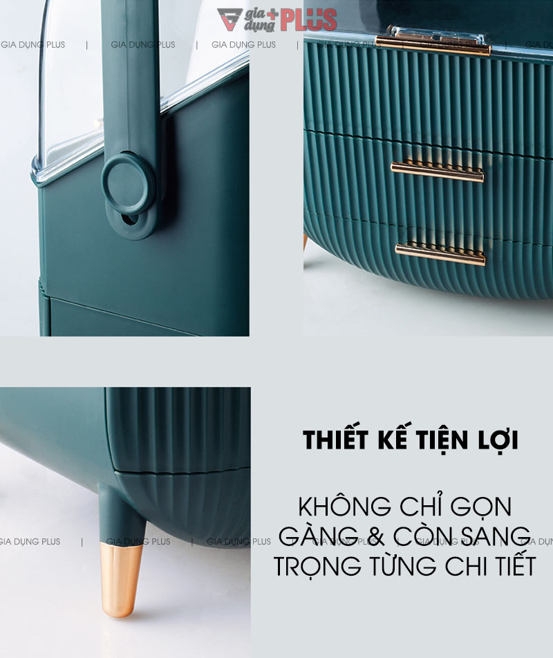 Thiết kế sang trọng và chú trọng đến từng chi tiết giúp nó trở thành hộp đựng mỹ phẩm đáng sở hữu mà bạn nên cân nhắc