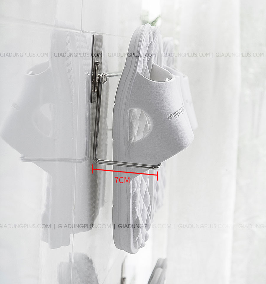 Giá để dép dán tường bằng INOX 304 thông minh ShuangQuing | Cách tường 7cm