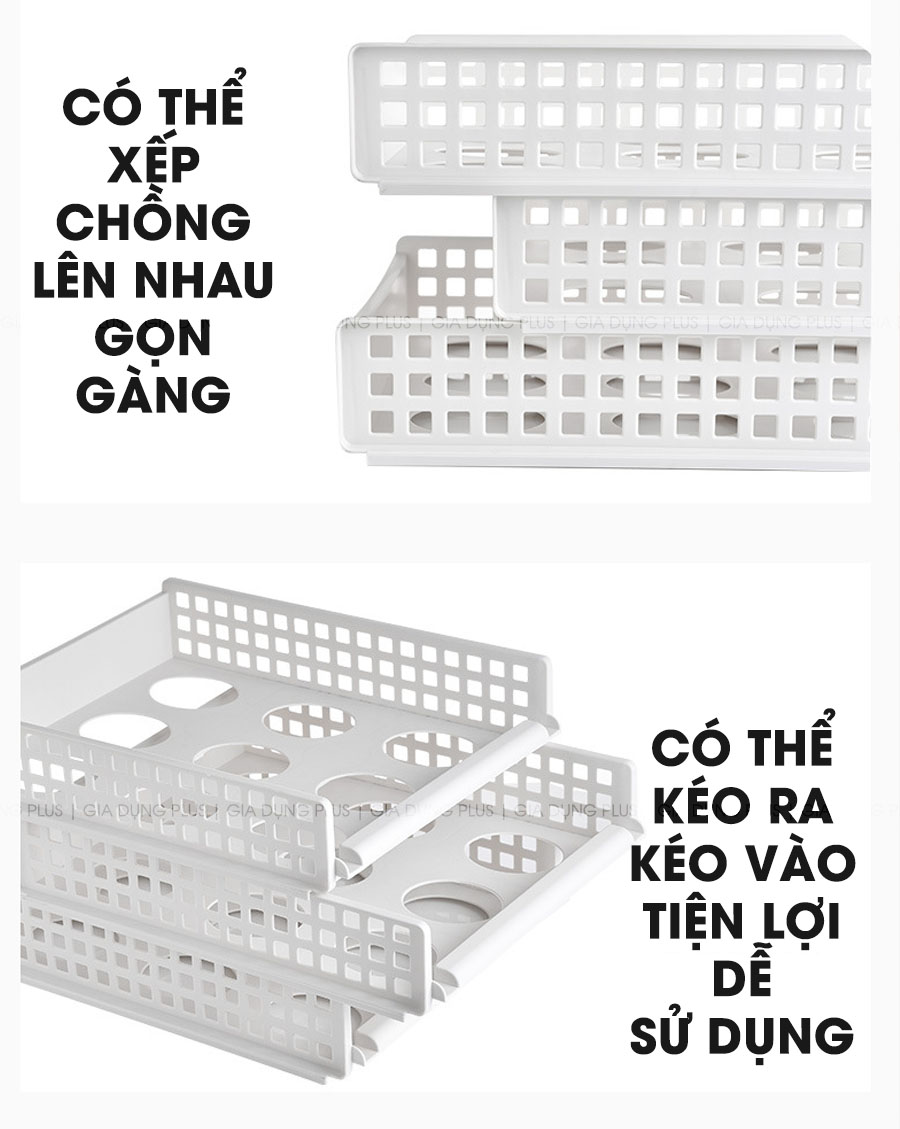 Kệ Phân Chia Đồ Dùng, Quần Áo Dạng Ngăn Kéo Thông Minh ZhangShong Có Thiết Kế Thông Minh, Xếp Chồng Gọn Gàng