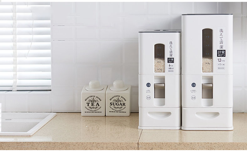 Hộp đựng gạo thông minh xuất Nhật 12KG Jianxia là sản phẩm bán chạy nhất trên thế giới về thùng đựng gạo