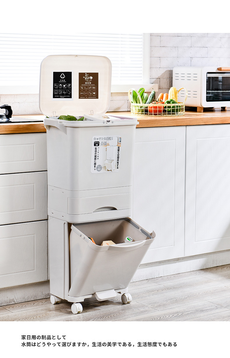 Là sản phẩm được xuất Nhật và được người Nhật rất thích vì có tính năng và công dụng bảo vệ môi trường  | Thùng rác 3 tầng xuất Nhật nhựa ABS cao cấp thông minh