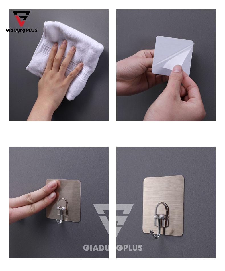 Hướng Dẫn Lắp Đặt Móc Treo Đa Năng Đơn Dán Tường
