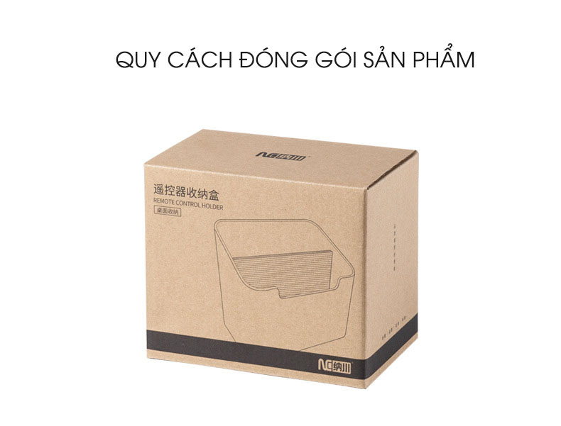 Quy cách đóng gói của sản phẩm Hộp Đựng Điều Khiển - Remote Đa Năng Đặt Bàn