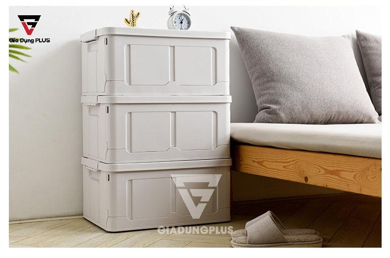 Thùng đựng đồ đa năng, gấp gọn thông minh nhựa PP ZhuangShong | Dùng cho phòng ngủ đựng đồ dùng cá nhân