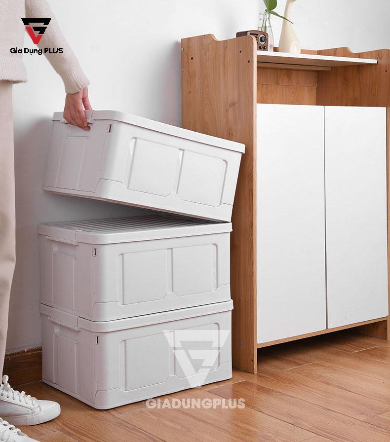 Thùng đựng đồ đa năng, gấp gọn thông minh nhựa PP ZhuangShong | Sử dụng đựng đồ ngoài trời ở trước cửa