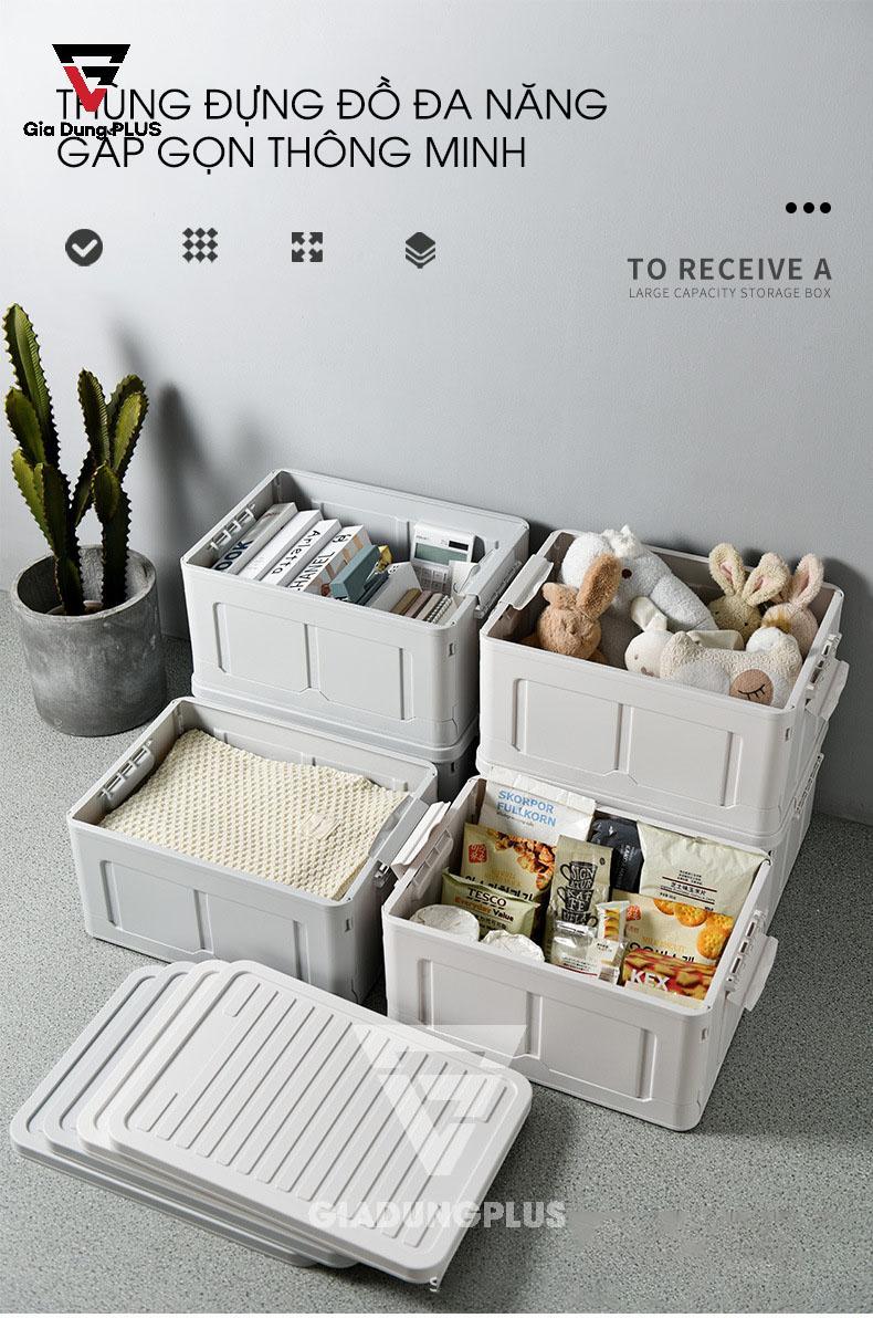 Thùng đựng đồ đa năng, gấp gọn thông minh nhựa PP ZhuangShong | Thông minh và tiện lợi