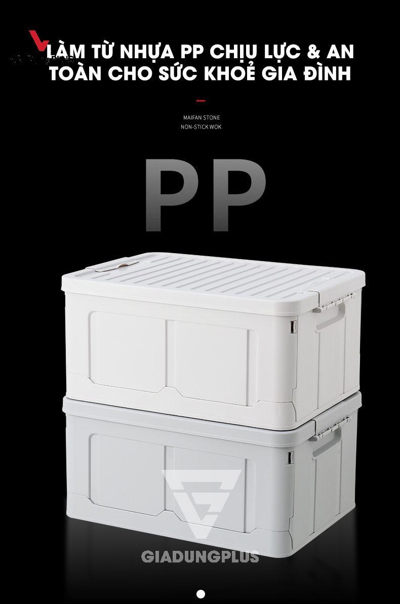 Thùng đựng đồ đa năng, gấp gọn thông minh nhựa PP ZhuangShong | Được làm từ nhựa pp chịu lực tốt