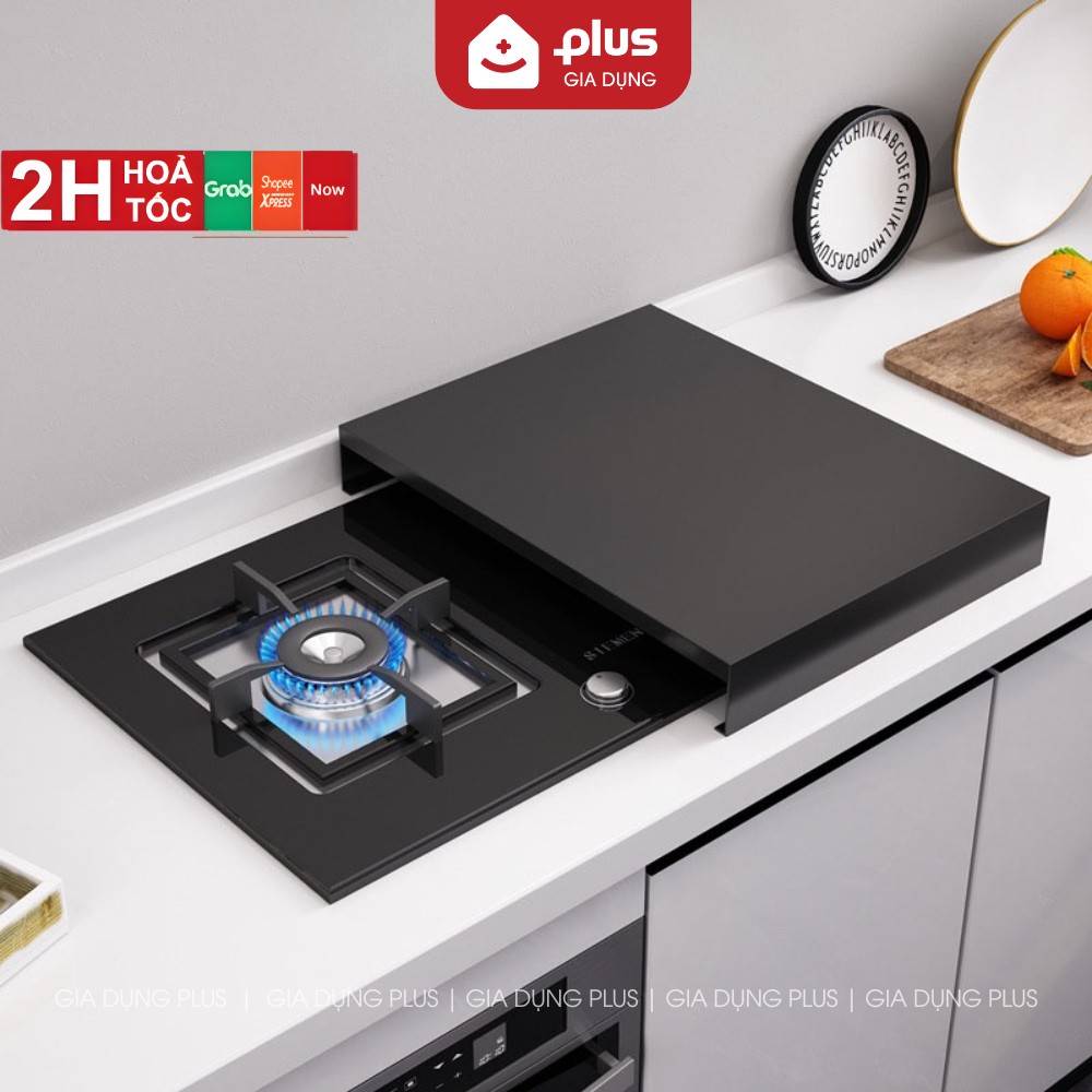 Tấm chắn mặt bếp ga inox 304, sơn tĩnh điện để đồ đa năng thêm không gian sử dụng cho bếp hẹp LAZYDO (LZ-0251)