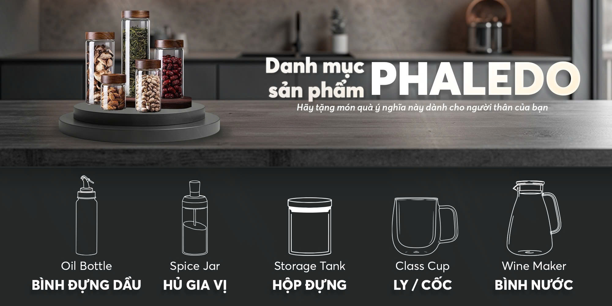 Chi tiết sản phẩm thủy tinh PHALEDO