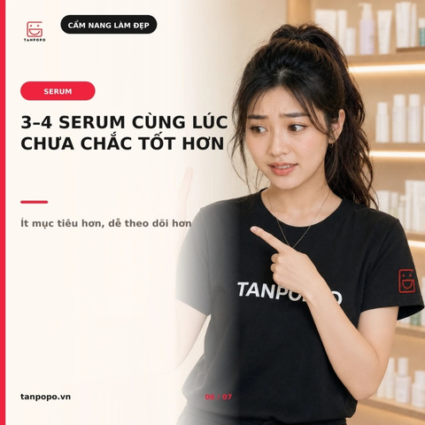 Có thể dùng nhiều serum cùng lúc không? Cách phối routine gọn