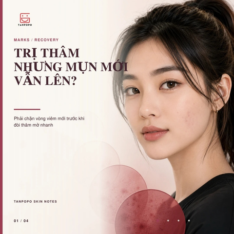 TRỊ THÂM NHƯNG MỤN MỚI VẪN LÊN?