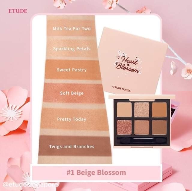 Bảng Màu Mắt 6 Ô Etude House Heart Blossom