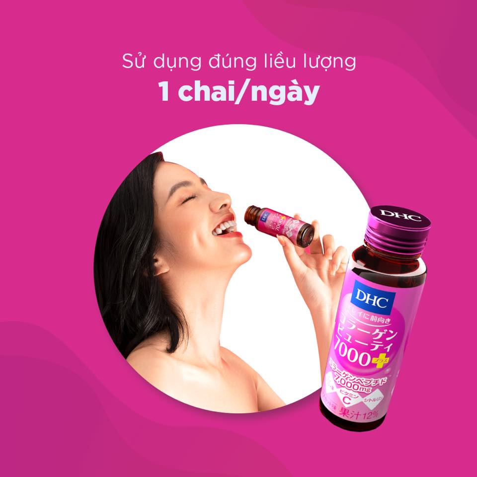 Nước Uống Bổ Sung Collagen DHC Beauty 7000 Plus (10chai x 50ml)