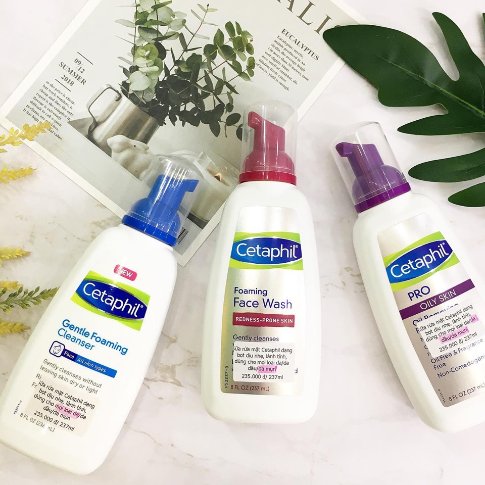 Sữa rửa mặt tạo bọt Cetaphil