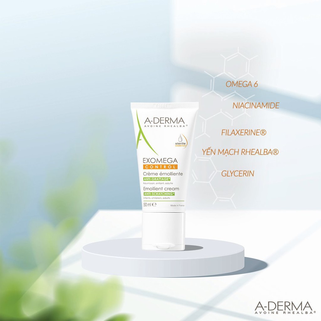 Kem Làm Mềm Da Aderma 50ml Exomega Control Cream 50ml