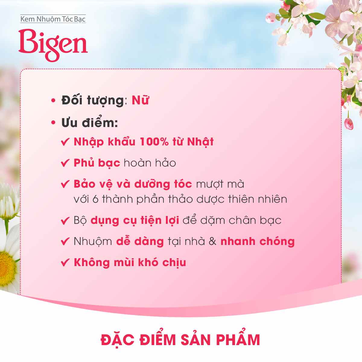 Thuốc Nhuộm Tóc Bigen Nhật Phủ Bạc 40g