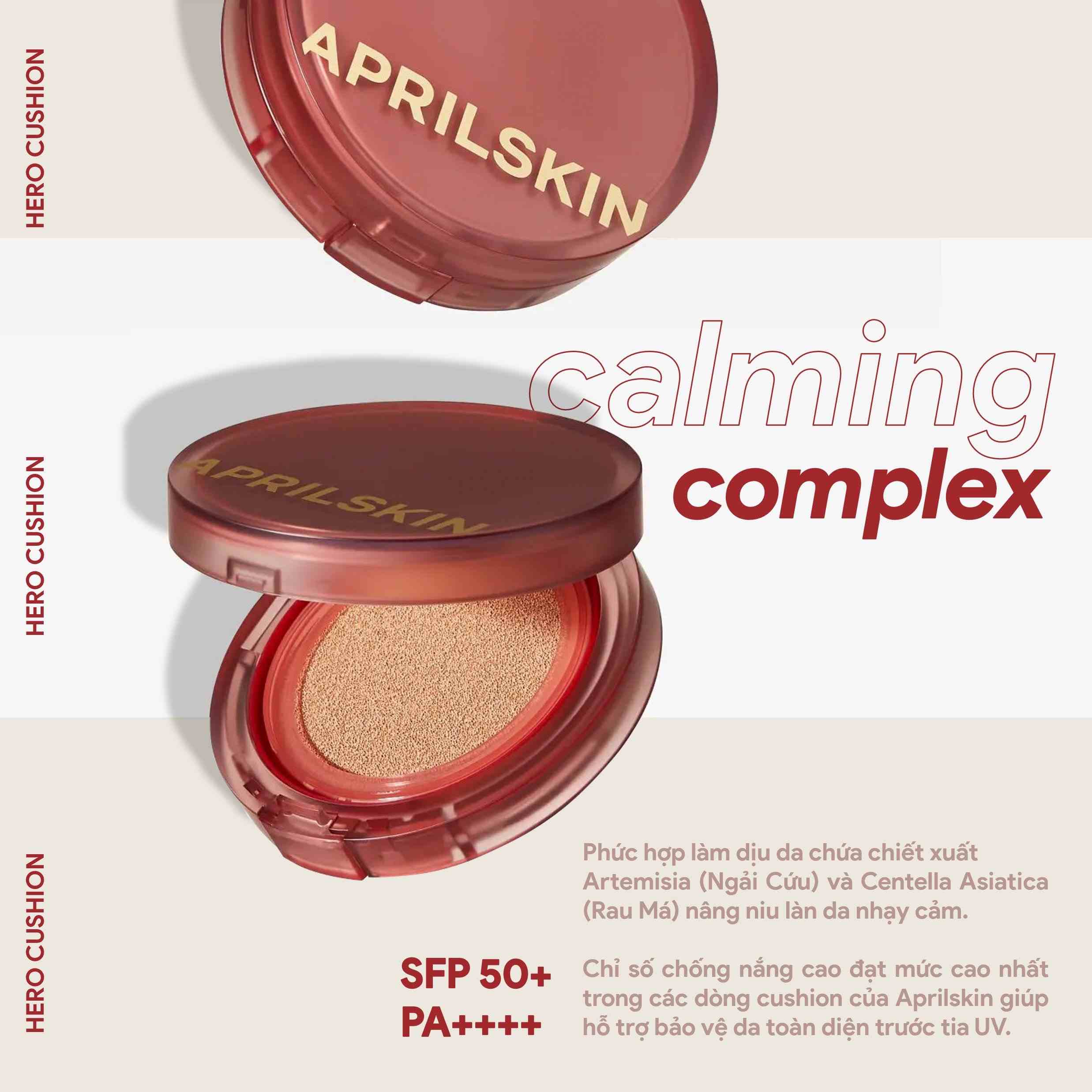 Phấn Nước 2 Lõi April Skin Hero Cushion SPF50 12g