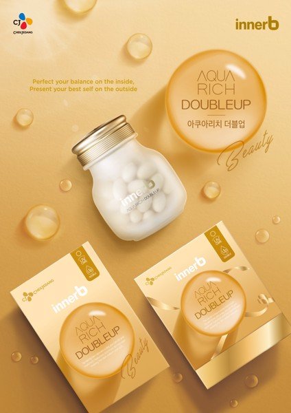 Viên Uống Cấp Nước Innerb Aqua Rich Double Up 42g (70viên)