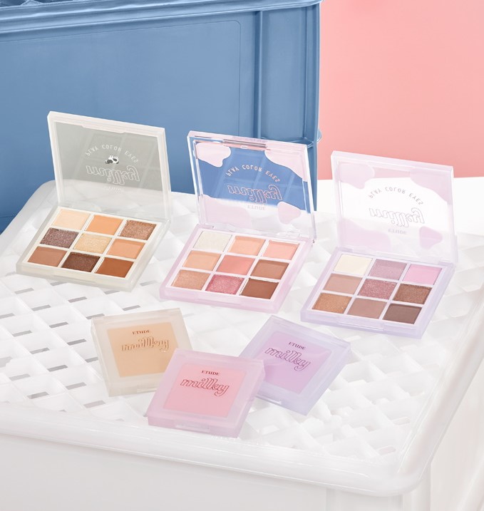 Phấn mắt 9 ô Etude House Milky Play Color Eyes Strawberry Milk