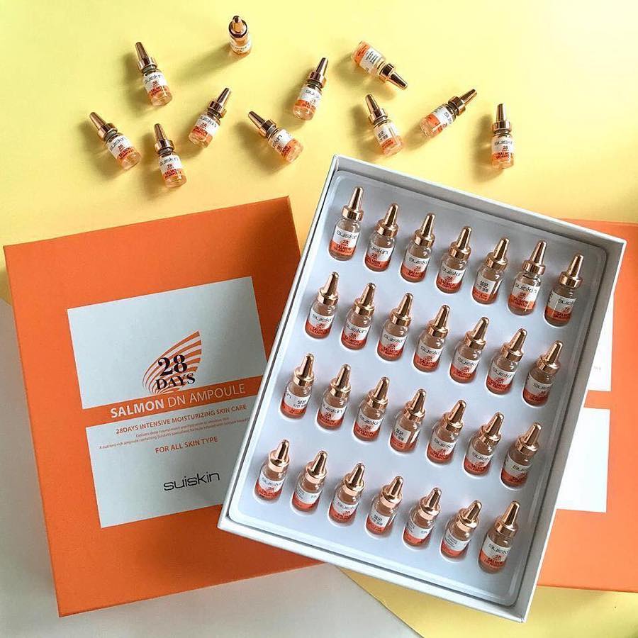 Tinh chất trứng cá hồi Suiskin 28 days Salmon DN Ampoule