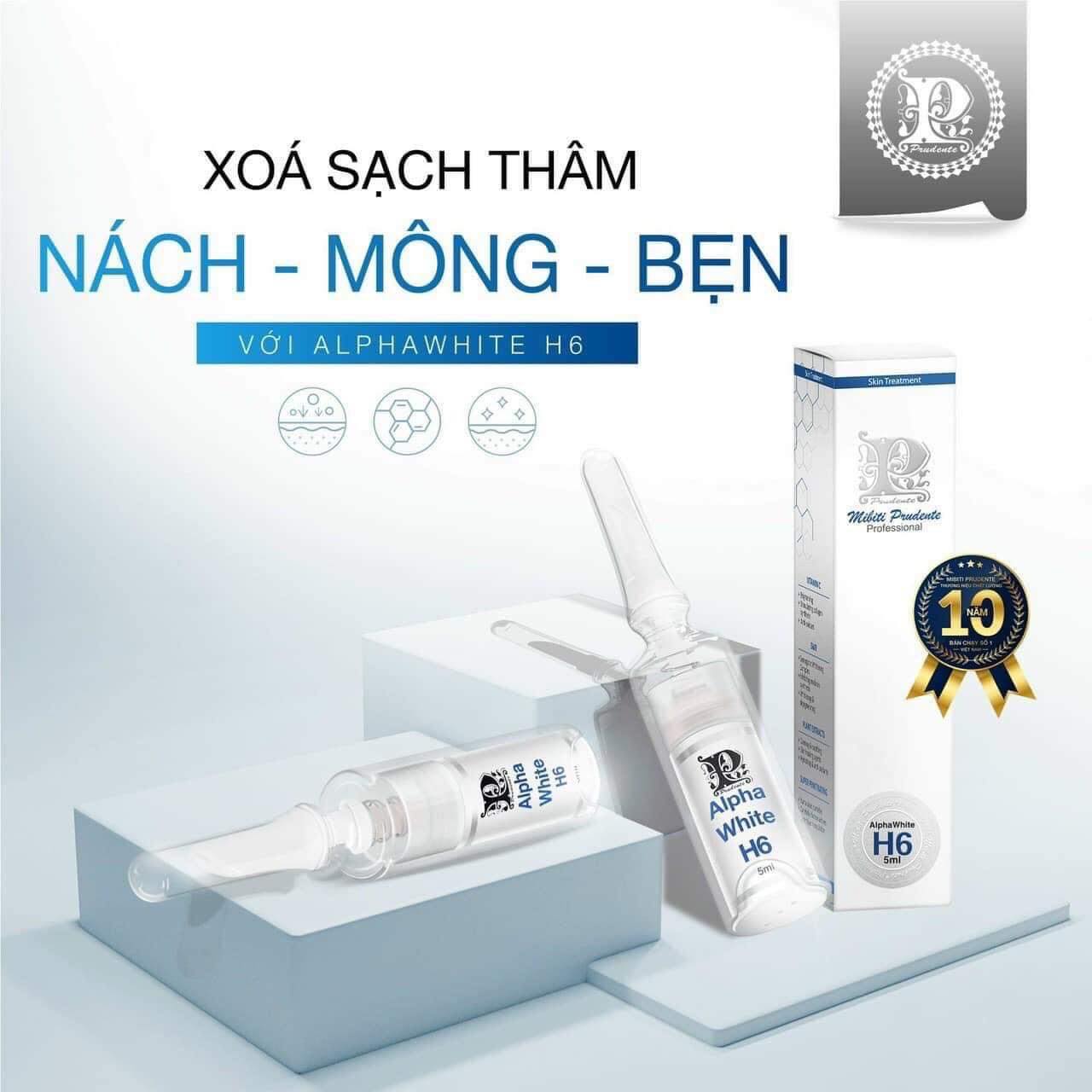 Kem Trị Thâm Nách, Bẹn Mibiti Prudente Alphawhite H6 5ml