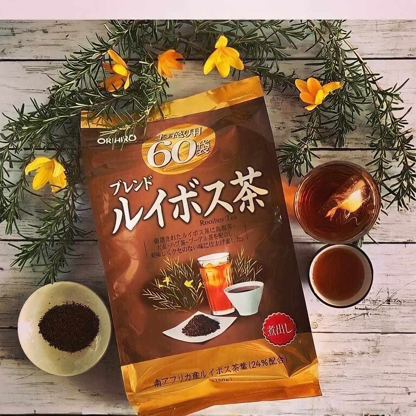 Trà thảo dược Orihiro Rooibos 60 gói