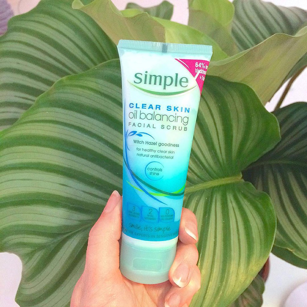Tẩy tế bào chết Simple Clear Skin Oil Balancing 75ml