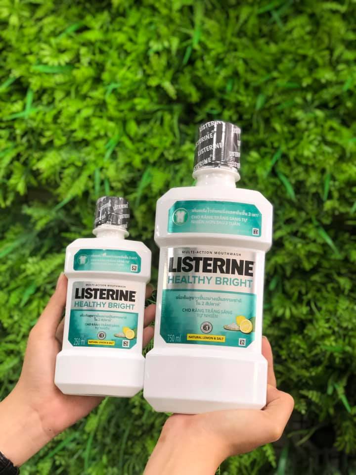 Nước Súc Miệng Listerine Healthy Bright