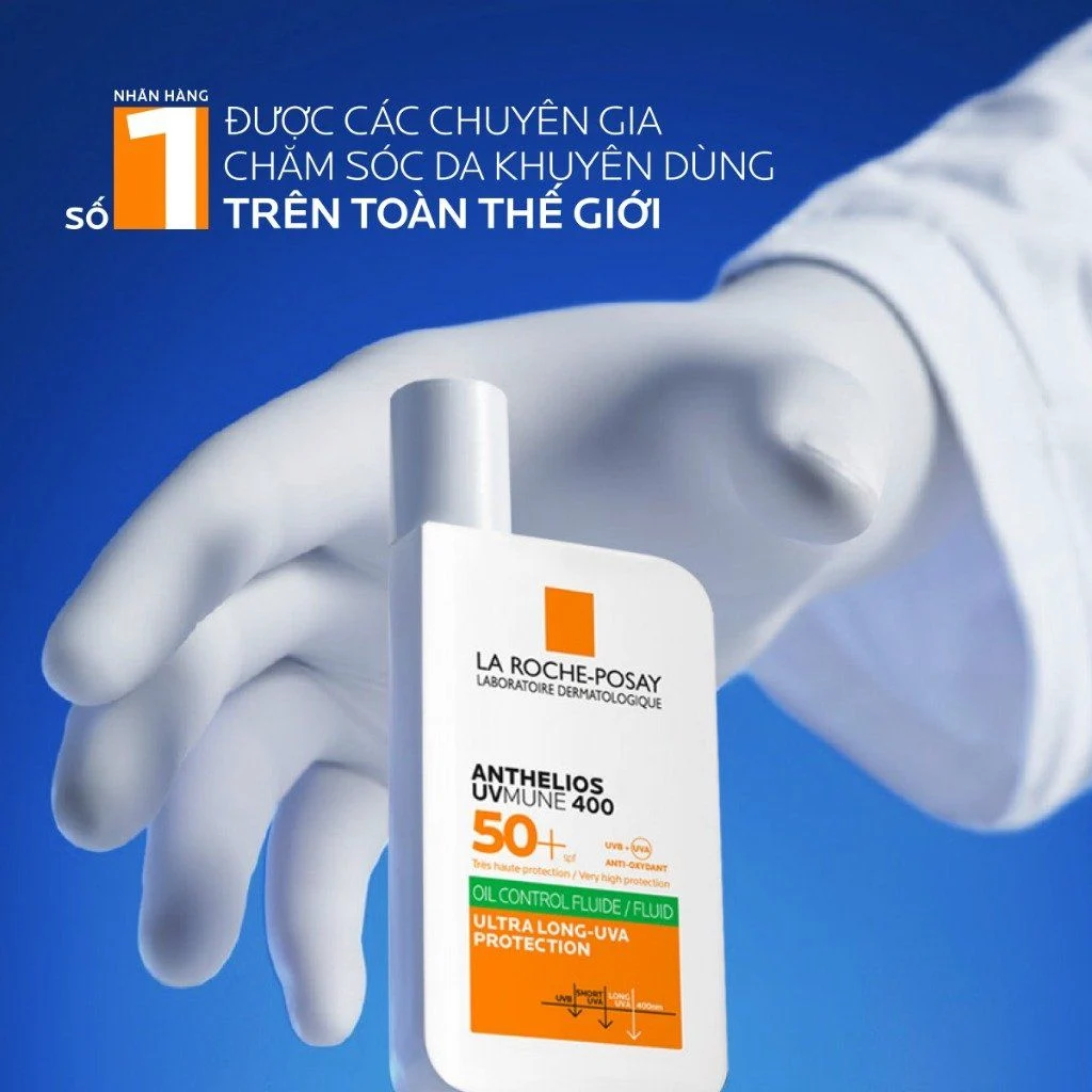Sữa Chống Nắng La Roche Posay Anthelios UVMune 400 Fluide Oil Control SPF50+ 50ml (Vạch Xanh) (Nhập Khẩu)