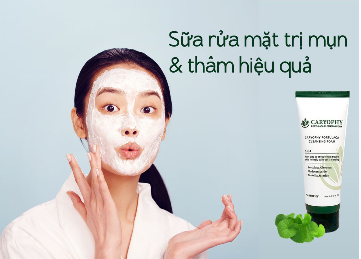 Sữa rửa mặt Caryophy Portulaca 3in1 150ml