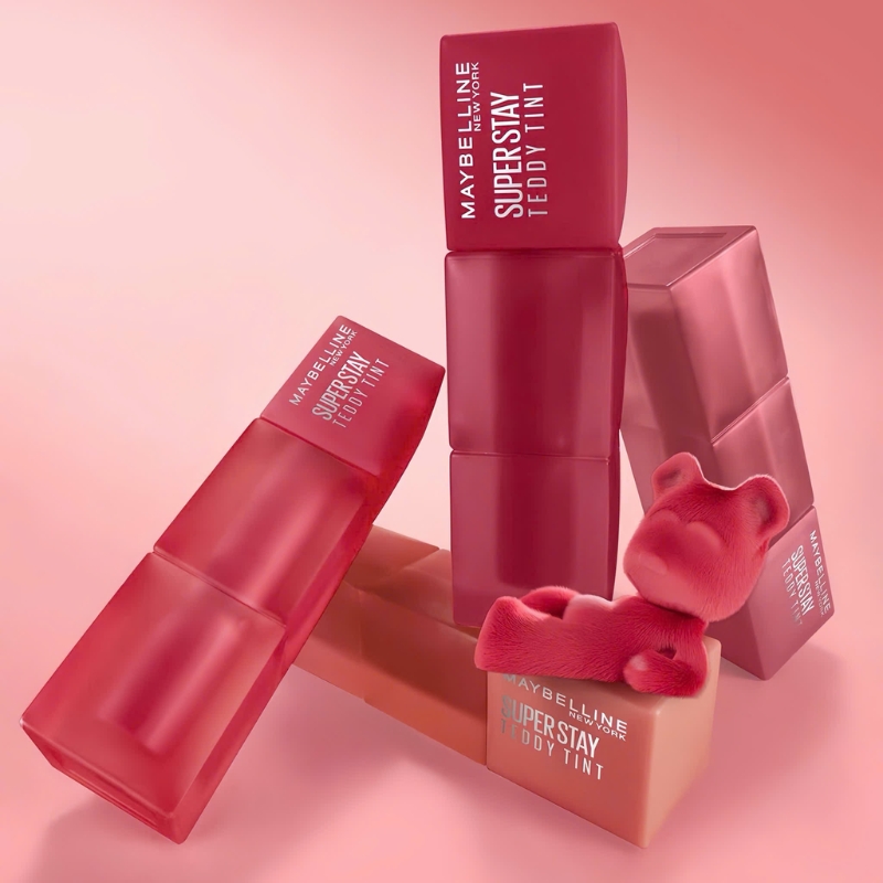 Son Kem Gấu Hồng Maybelline Superstay Teddy Tint 5ml #80 Keep It Cozy