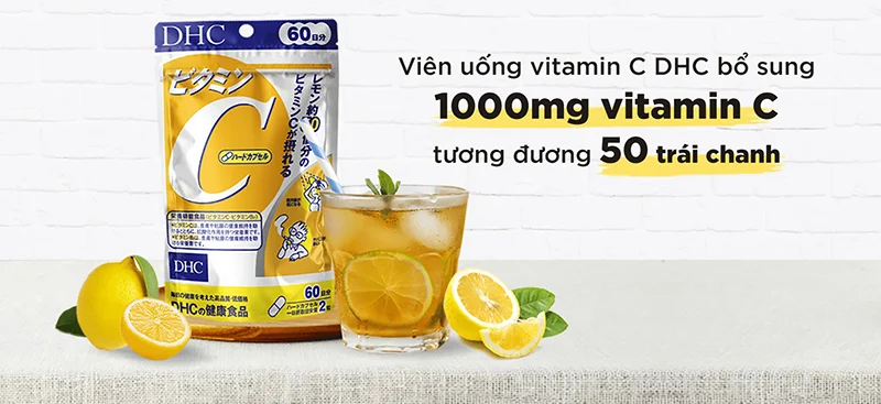 Viên Uống DHC Bổ Sung Vitamin C Hard Capsules(Nội Địa) - 60 Ngày