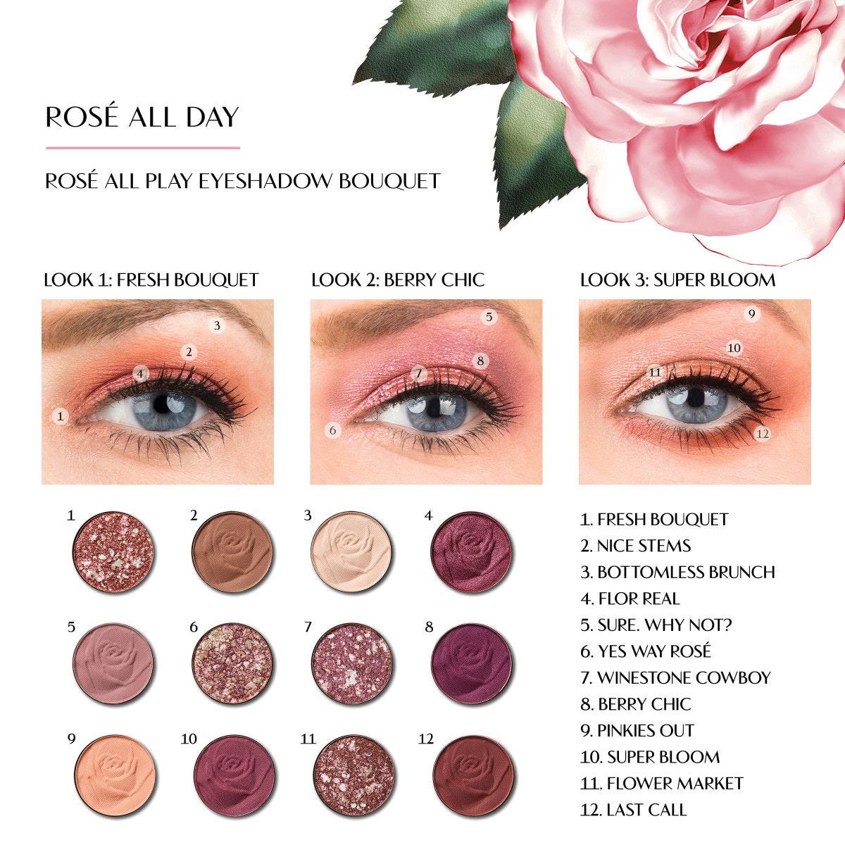 Bảng phấn mắt 12 màu Physicians Formula Rose All PLay Eyeshadow Bouquet