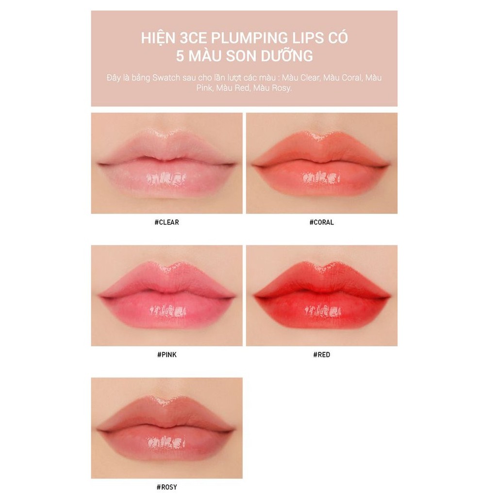 Son Dưỡng 3CE Plumping Lips