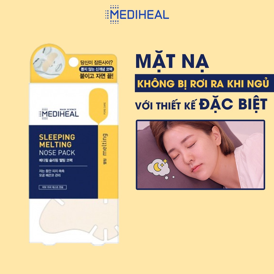 Mặt Nạ Ngủ Lột Mụn Mũi Mediheal Sleeping Melting Nose Pack