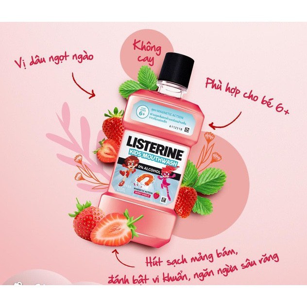 Nước Súc Miệng Trẻ Em Listerine Kids Mouthwash 250ml