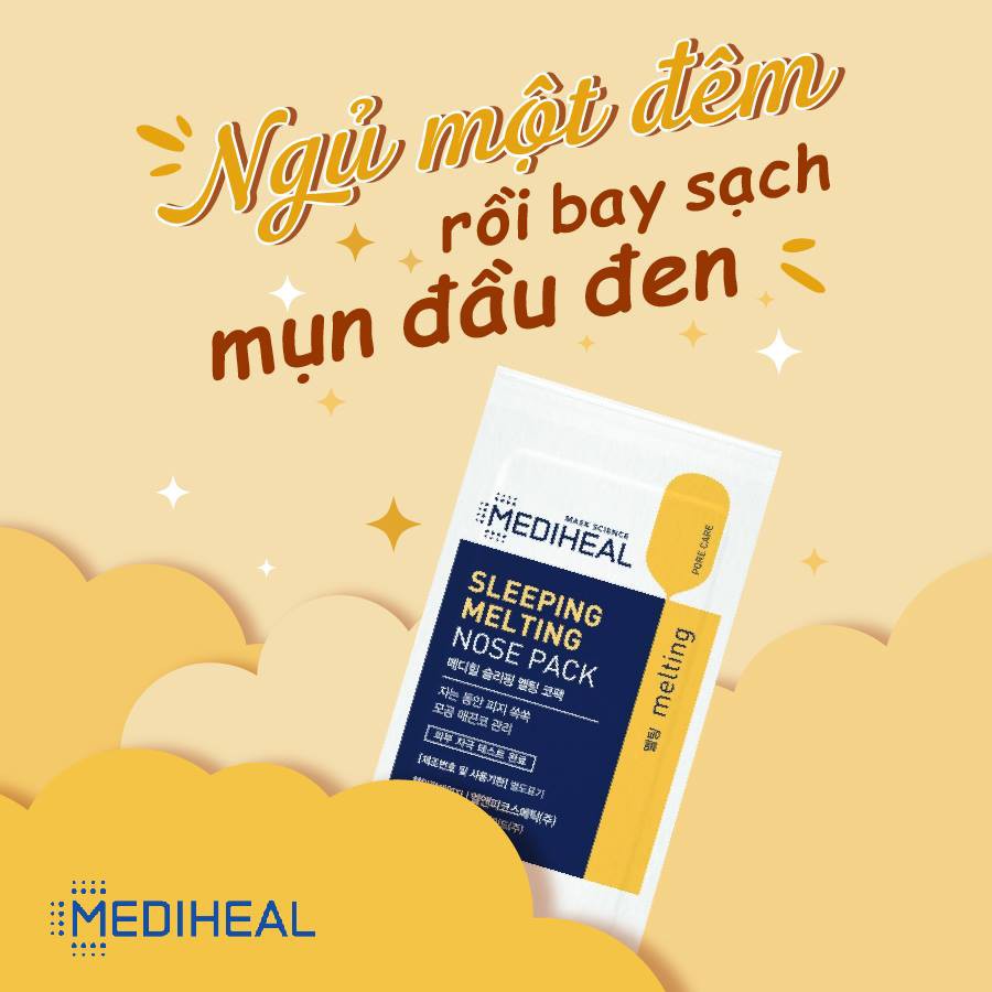 Mặt Nạ Ngủ Lột Mụn Mũi Mediheal Sleeping Melting Nose Pack