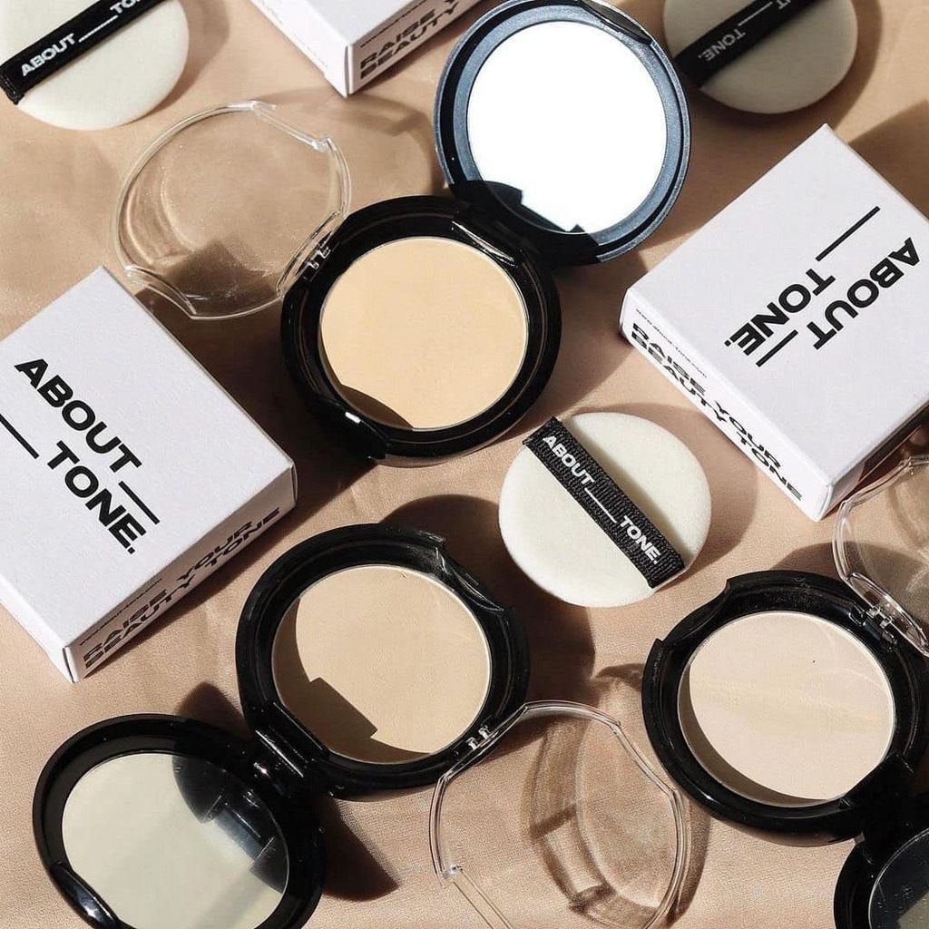Phấn Phủ Dạng Nén About Tone Blur Powder Pact (Đen)