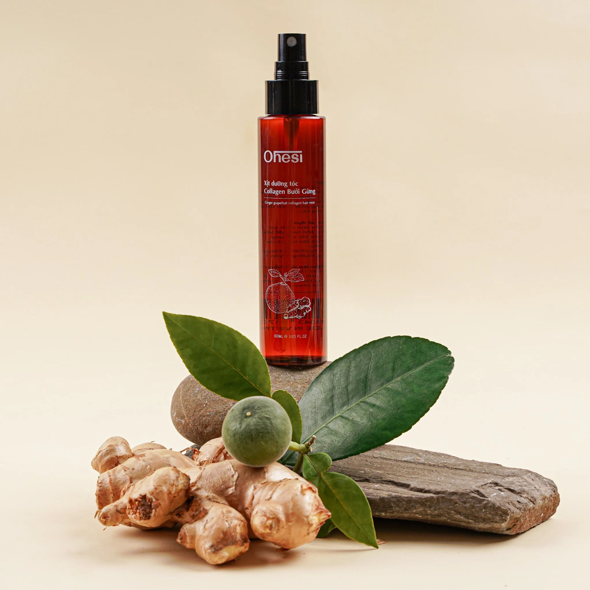 Xịt Dưỡng Tóc Collagen Bưởi Gừng Ohesi 100ml