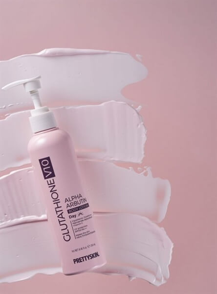Kem Dưỡng Thể Trắng Da Pretty Skin Glutathione V10 Alpha Arbutin Body Lotion 250ml (Ban Ngày)