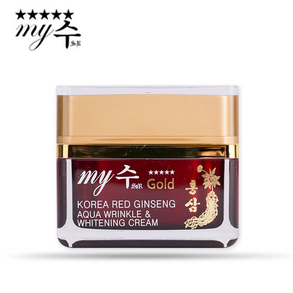 Kem Dưỡng Hồng Sâm My Gold Aqua Wrinkle & Whitening Cream 50ml