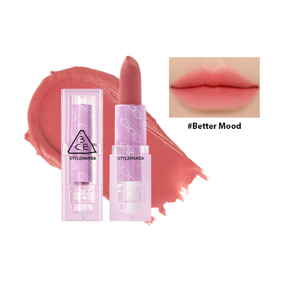 Son Thỏi 3CE Soft Matte Lipstick 3.5g (Version Pure Pairing) - Better Mood