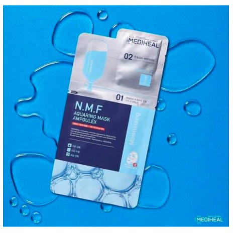 Mặt Nạ Giấy 2 Bước Mediheal N.M.F Aquaring Mask Ampoulex