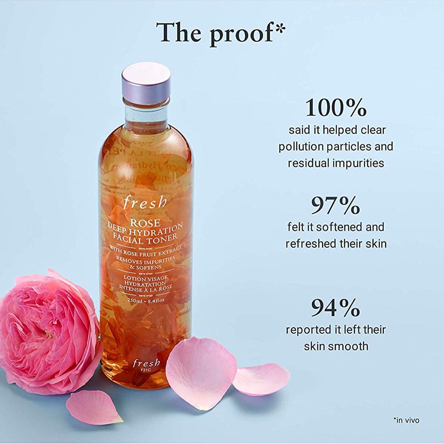 Nước Hoa Hồng Fresh Rose Deep Hydration Facial Toner 250ml