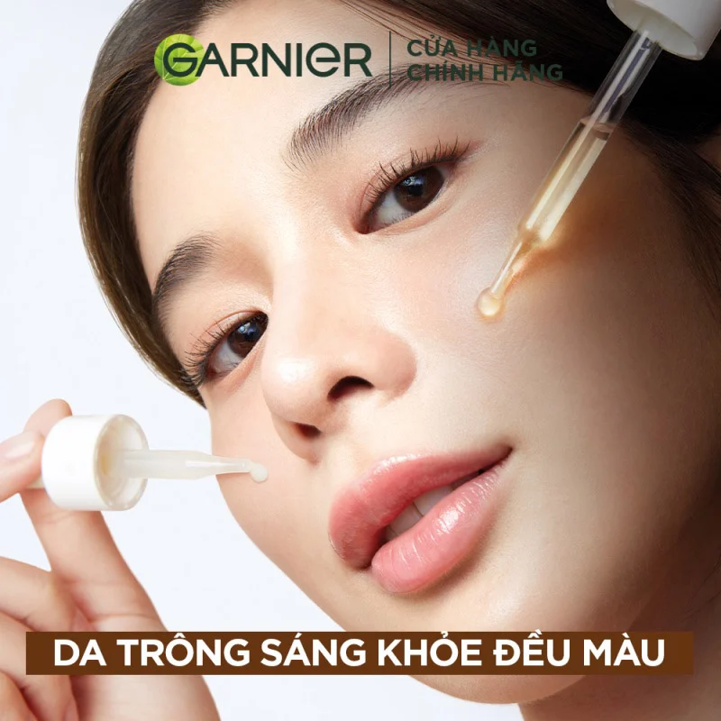 Tinh Chất Garnier Tăng Cường Sáng Da Mờ Thâm Ban Đêm 10% Vitamin C - Bright Complete Overnight Serum 30ml