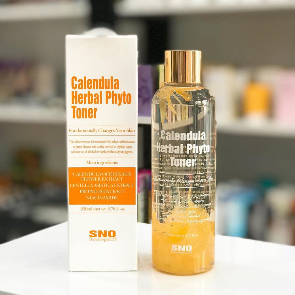 Toner hoa cúc SNO Calendula Herbal Phyto 200ml