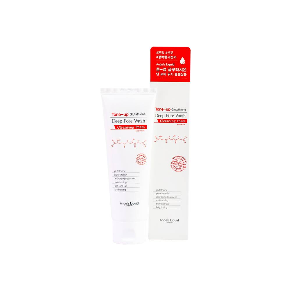 Sữa rửa mặt Angel's Liquid Tone-up Glutathione Deep Pore Wash 120ml